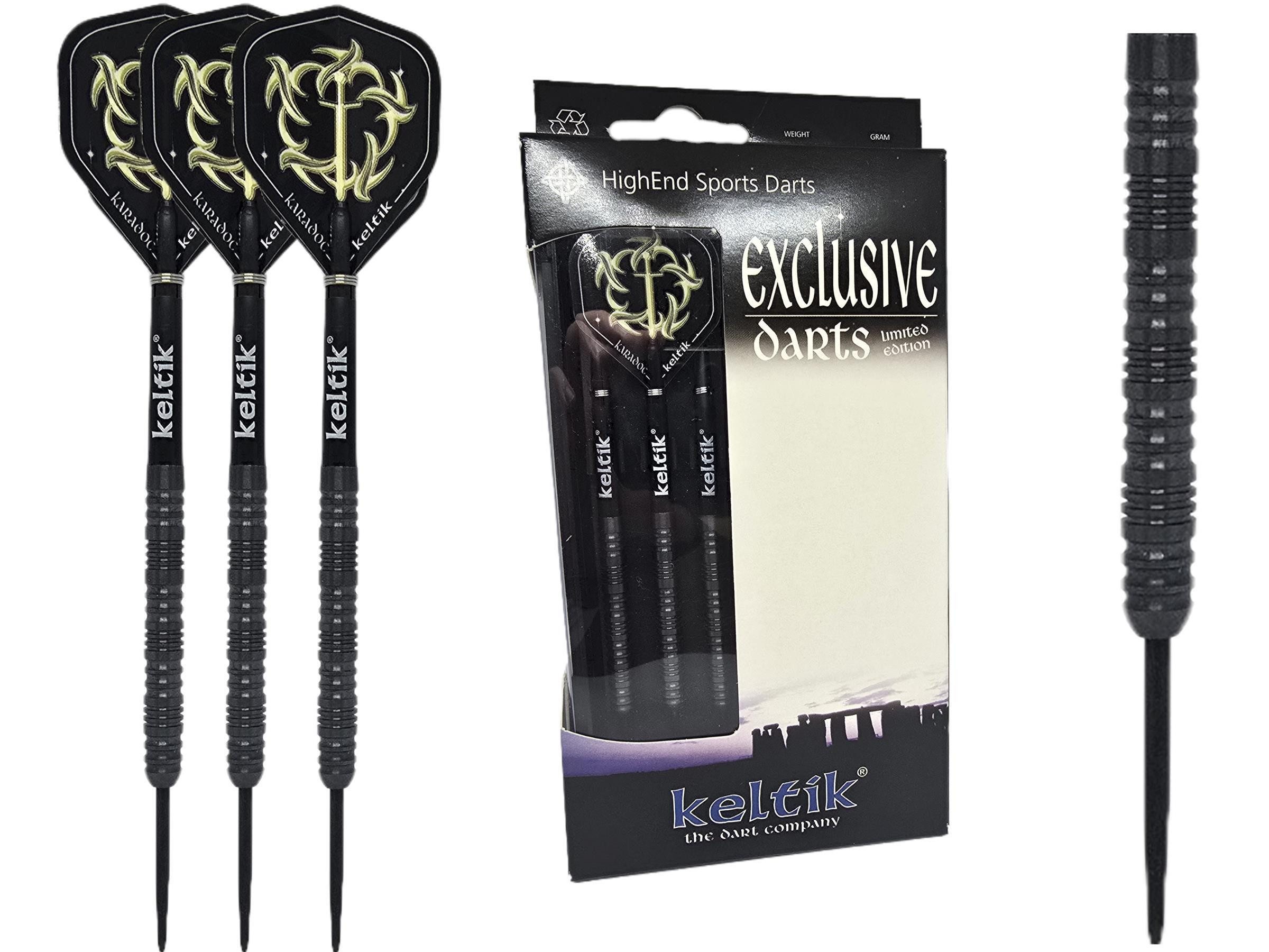 Keltik Dartpfeil Steeldart Steel Dart Pfeile Keltik Corvin 22g Black - 90% Tungsten