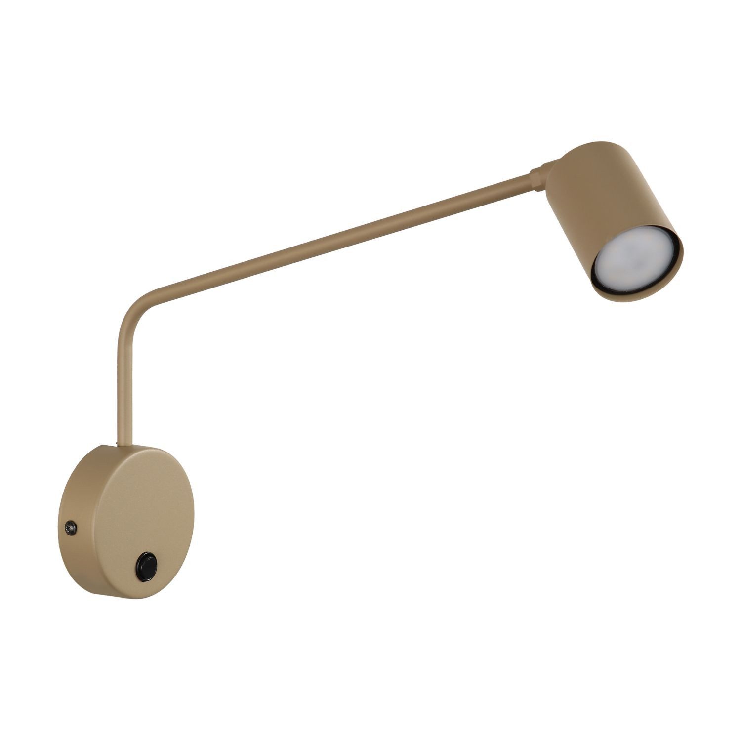 Licht-Erlebnisse Wandstrahler SELVO, ohne Leuchtmittel, Metall GU10 verstellbar Sandfarben Modern