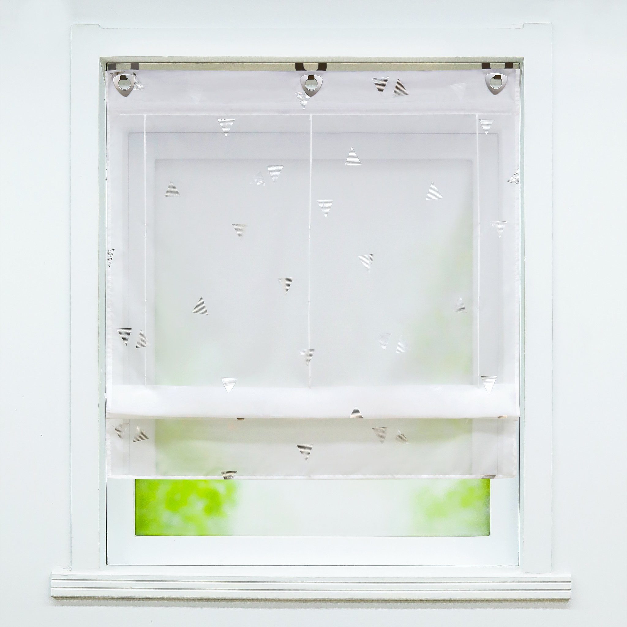 Joyswahl Raffrollo, mit Hakenaufhängung, freihängend, ohne Bohren Raffgardi günstig online kaufen