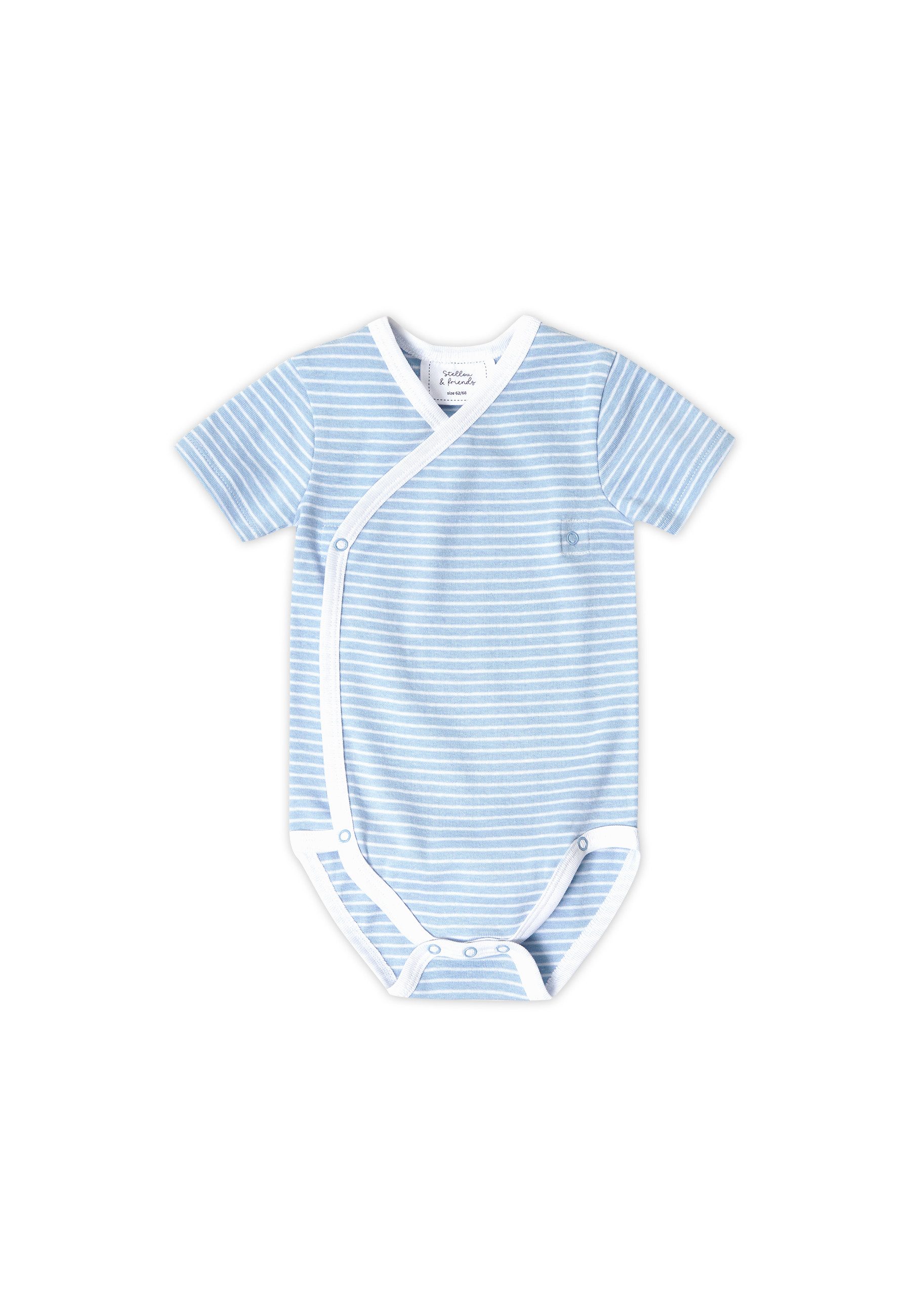 Stellou & friends Kurzarmwickelbody Baby Set (3tlg) - kuschelweiches Kurzarm-Wickelbody Set Jungs Mädchen (Set, 3er-Pack) Baby Set (3tlg) - kuschelweiches Kurzarm-Wickelbody Set Jungs Mädchen