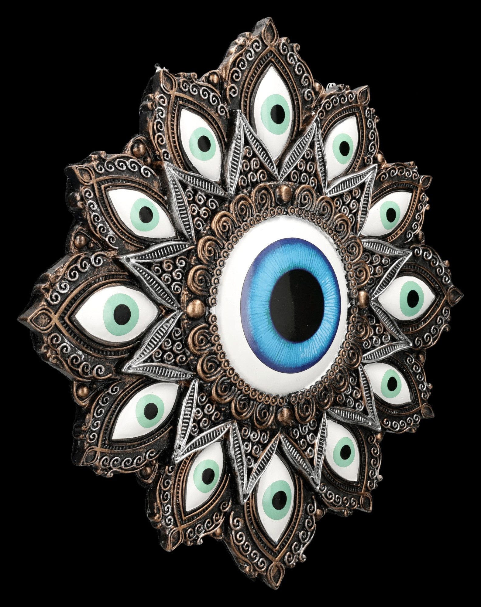 Figuren Shop GmbH Wanddekoobjekt Schutzauge Wandrelief – Nazar Evil Eye Wan günstig online kaufen