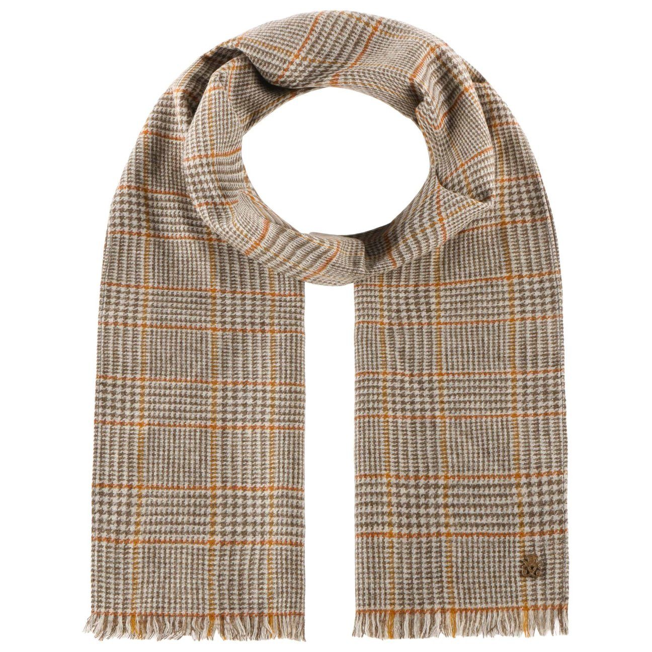 Mayser Strickschal, (1-St), Wollschal mit Fransen, Made in the EU