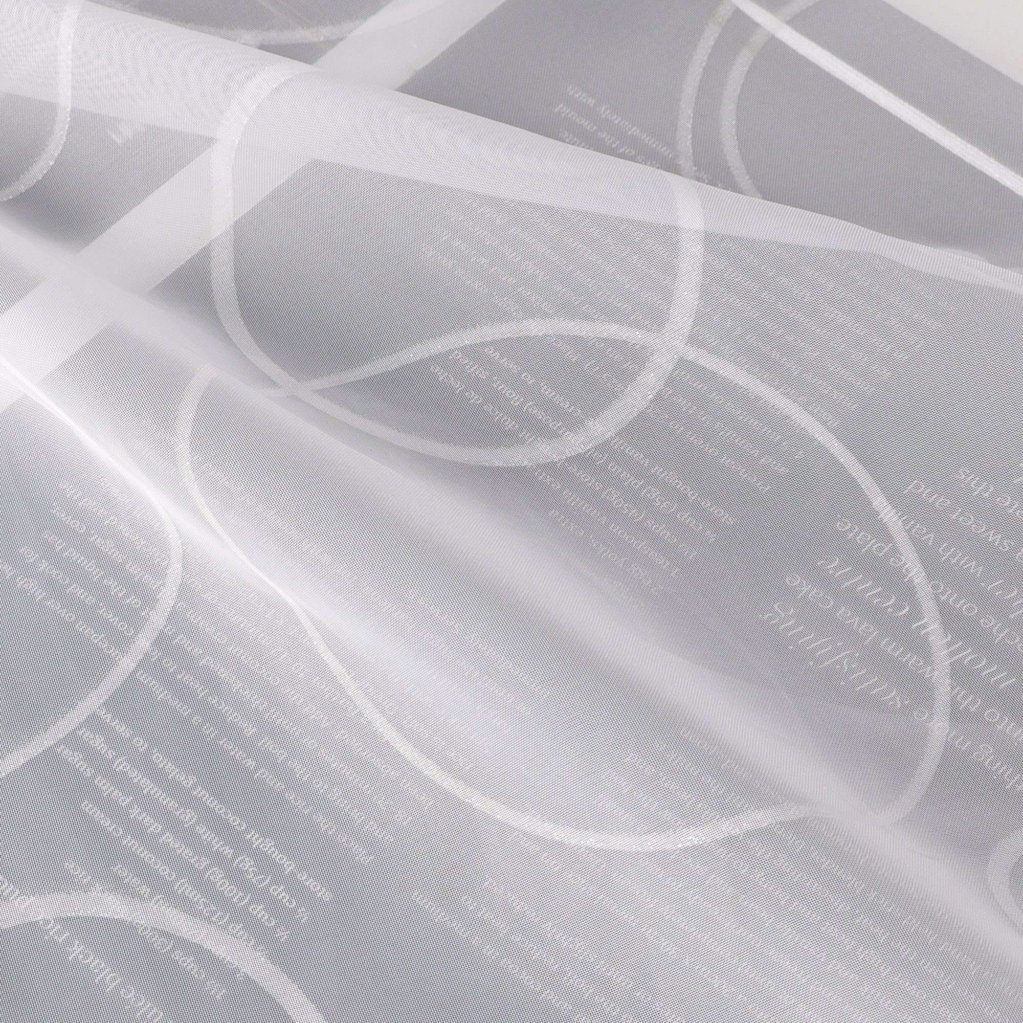 Joyswahl Raffrollo, mit Hakenaufhängung, mit Kreativkreis Planet, Weiß Voil günstig online kaufen