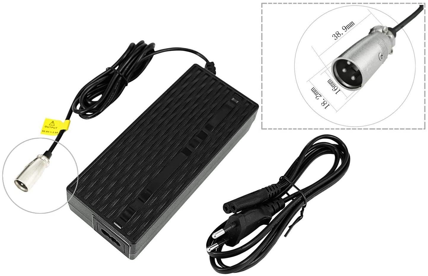 PowerSmart CPF081020E.003 Batterie-Ladegerät (3 PIN XLR für Elektrofahrrad smartEC Camp-20D, Camp-20H)