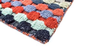 Wollteppich Loribaft Teppich handgewebt mehrfarbig, morgenland, rechteckig, Höhe: 17 mm