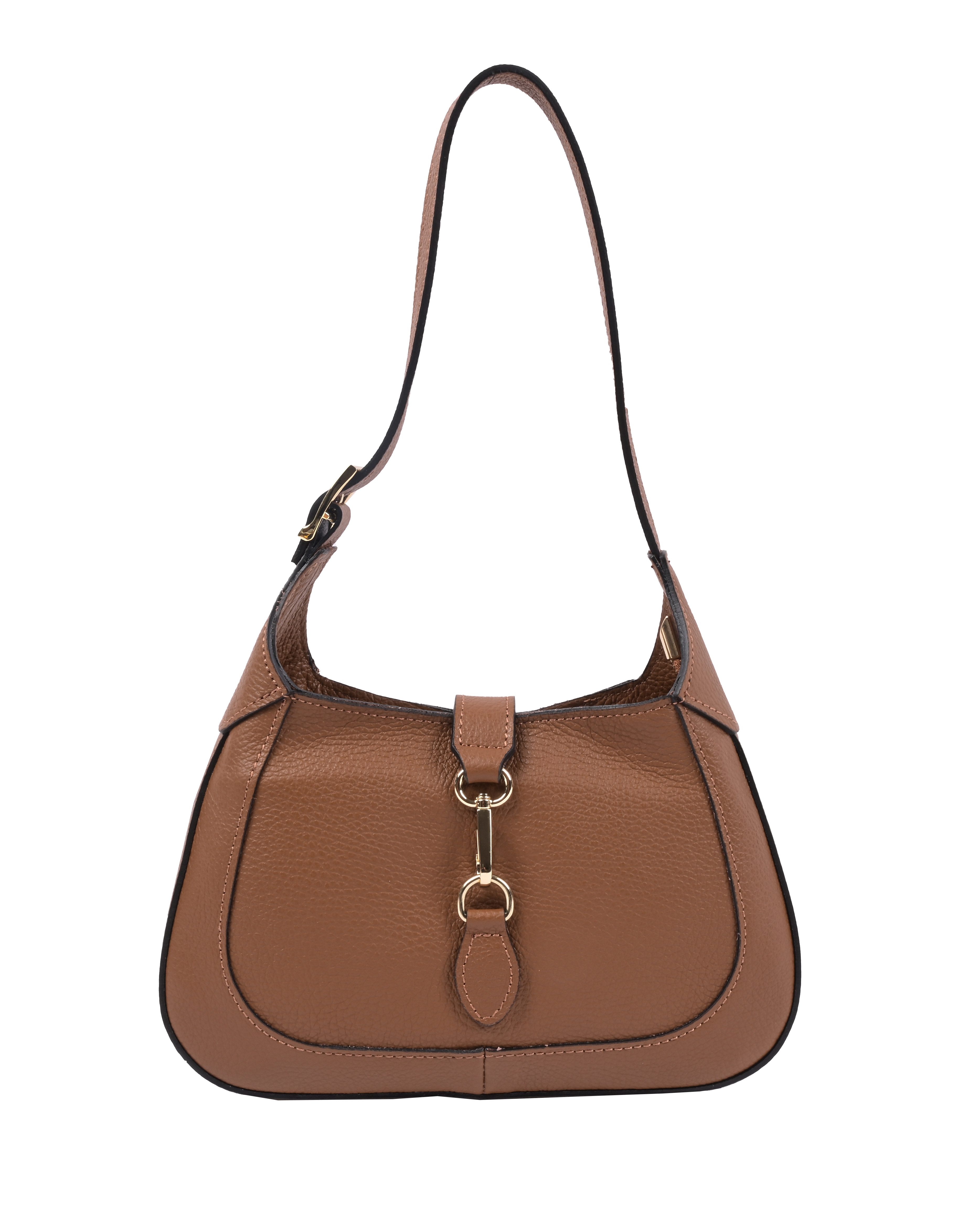 Goodman Design Schultertasche Echtledertasche – Italienische Handwerkskunst in zeitlosem Design, Hochwertiges Echtleder – langlebig, edel und angenehm im Griff