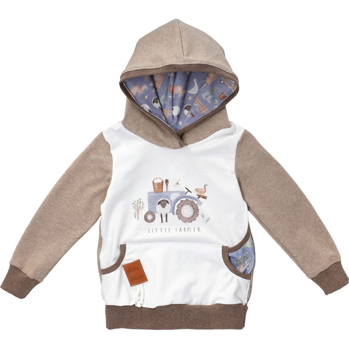 Land-Juwelen Kapuzenpullover Handmade Traktor Unisex Kinder Hoodie, Pullover, Sweatshirt, Hoody, Langarmshirt