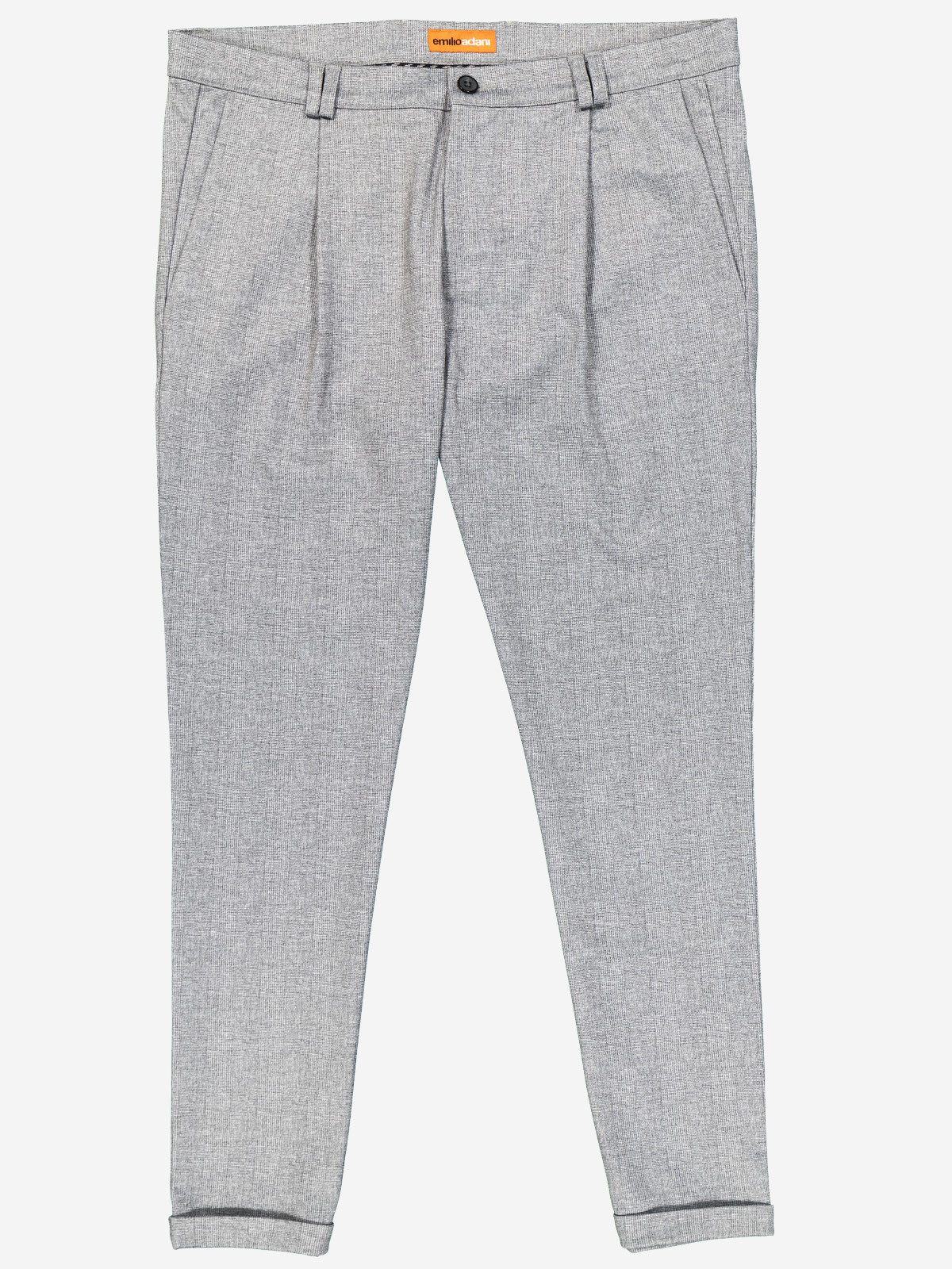 emilio adani Stoffhose Herren Hose, Silbergrau