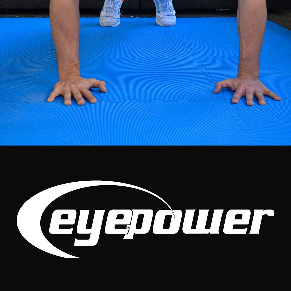 Judomatte Kampfsportmatten 4 XL -63x63x2cm Profi Matte, eyepower Zuhause mit für Rand Bodenmatte