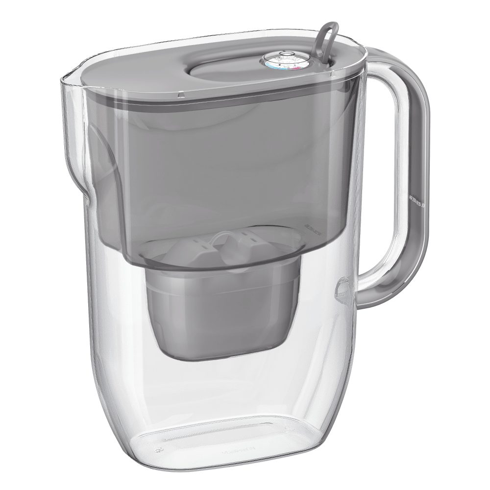 AQUAPHOR Kalk- und Wasserfilter AQUAPHOR FRESH Filterkanne inkl. MAXFOR+ Filterkartusche, grau, Zubehör für für Filterkartuschen MAXFOR+, +H hartes Wasser & MAXFOR+ Mg. Magnesium, 200, /Reduziert Kalk, Chlor & weiteren Stoffen. BPA frei