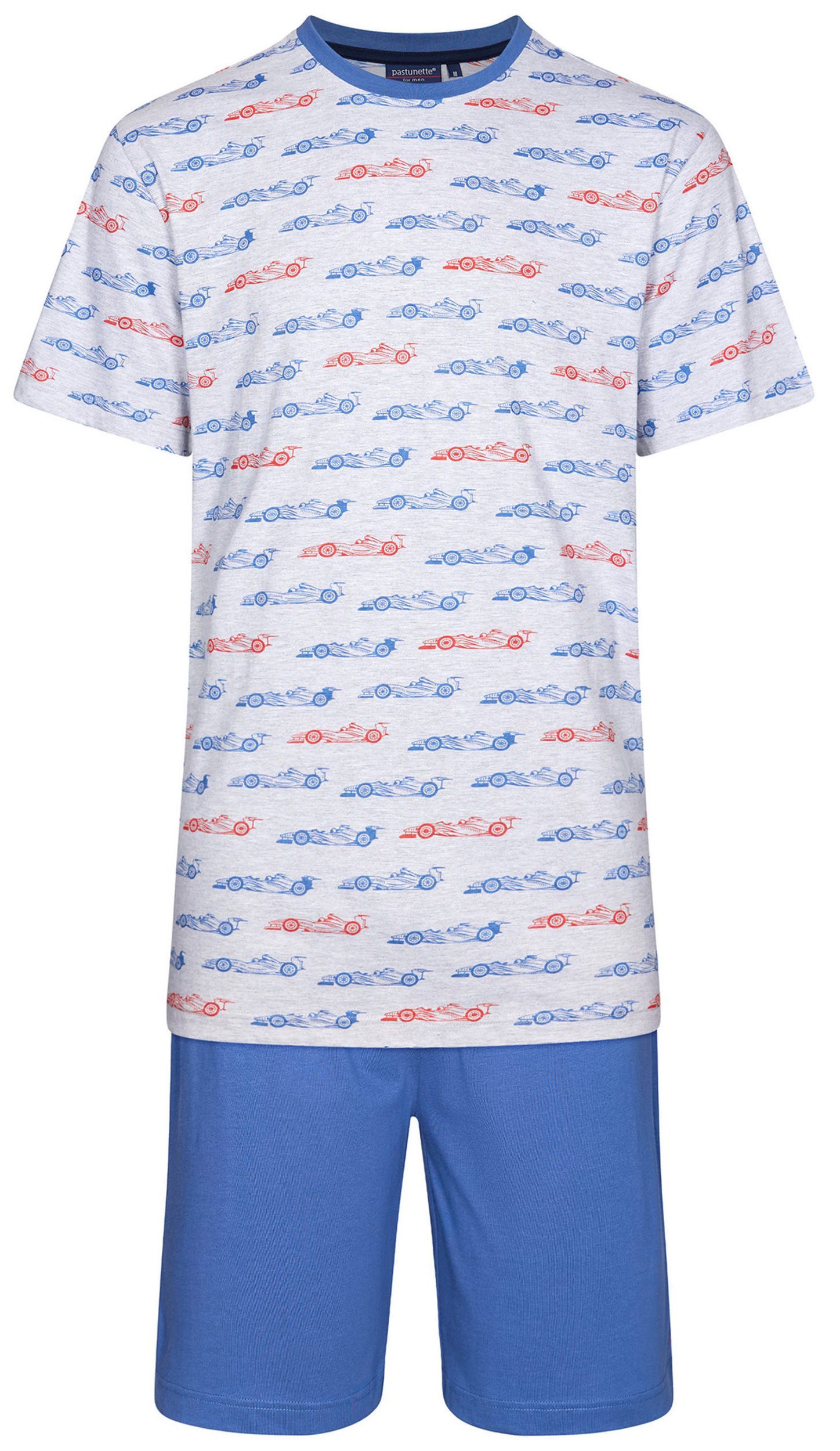 Pastunette Shorty Herren Pyjama Rennwagen allover günstig online kaufen