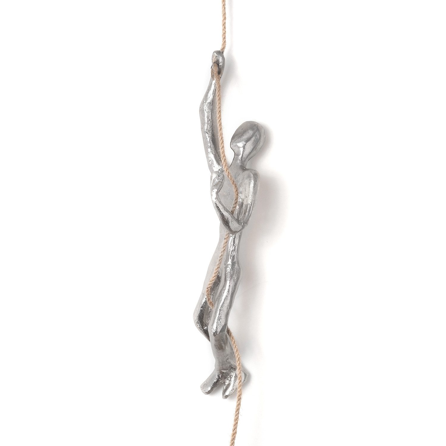 Moritz Skulptur Aluminium Figur Kletterer 30 x 8 x 8 cm, Holz, Tischdeko, Fensterdeko, Wanddeko, Holzdeko, Weihnachtsdeko – Bild 5 von 5