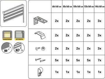 Doppelrollo Doppelrollo mit Aluminiumkassette, GARDINIA, Lichtschutz, verschraubt, Hochwertige Optik und Staubschutz