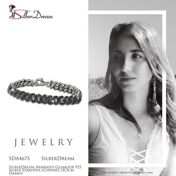 SilberDream Silberarmband SilberDream Armband Glamour 925 Silber (Armband), Damen Armband (Glamour) ca. 18,5cm, 925 Sterling Silber, Farbe: silber