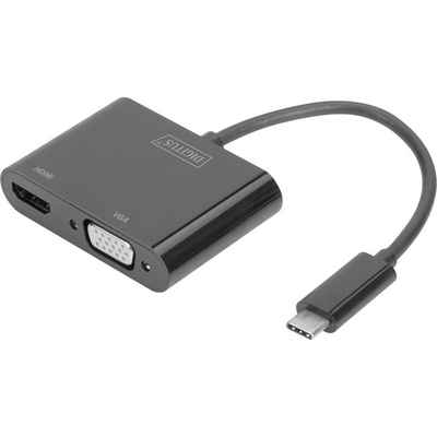 Digitus Digitus DA-70858 USB / HDMI / VGA Adapter [1x USB-C® Stecker - 1x HDMI TV-Adapter, 0.11 cm