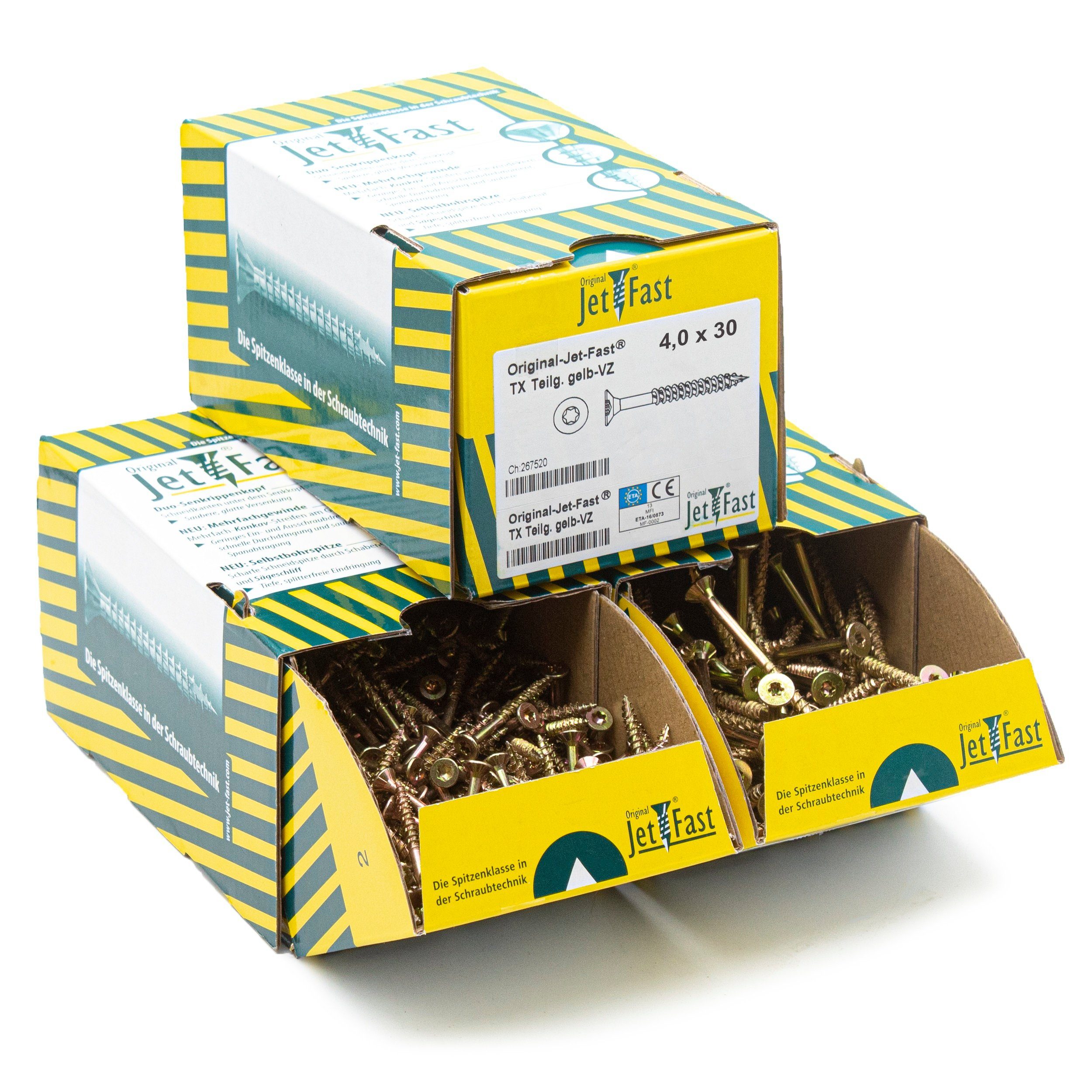 Schrauben-Set Spanplattenschrauben, Duo-Senkkopf, Selbstbohrspitze - Heimwerker Set