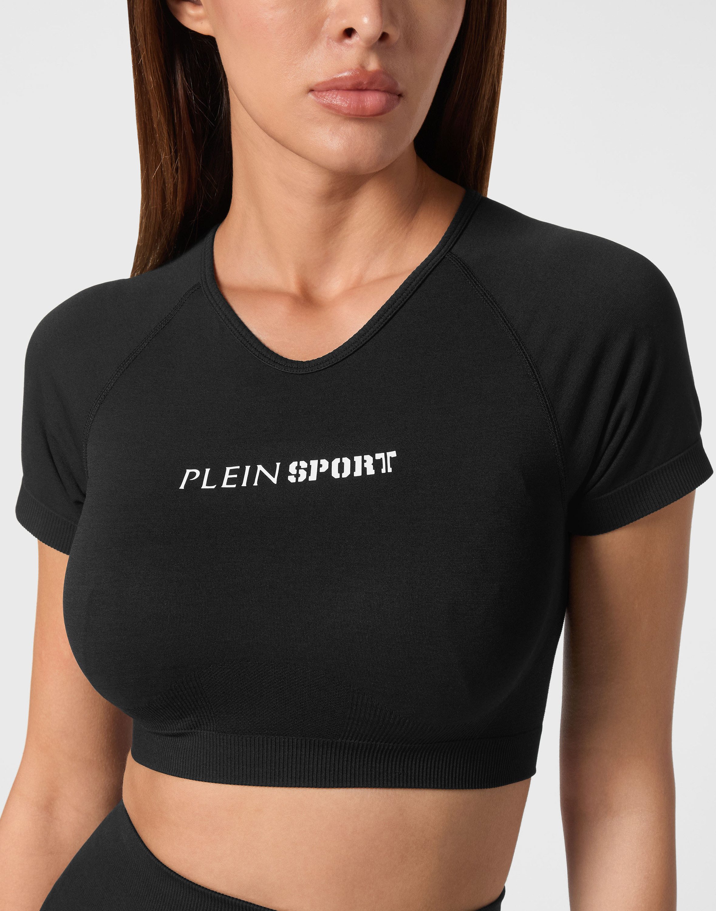 PLEIN SPORT T-Shirt V-Ausschnitt-T-Shirt