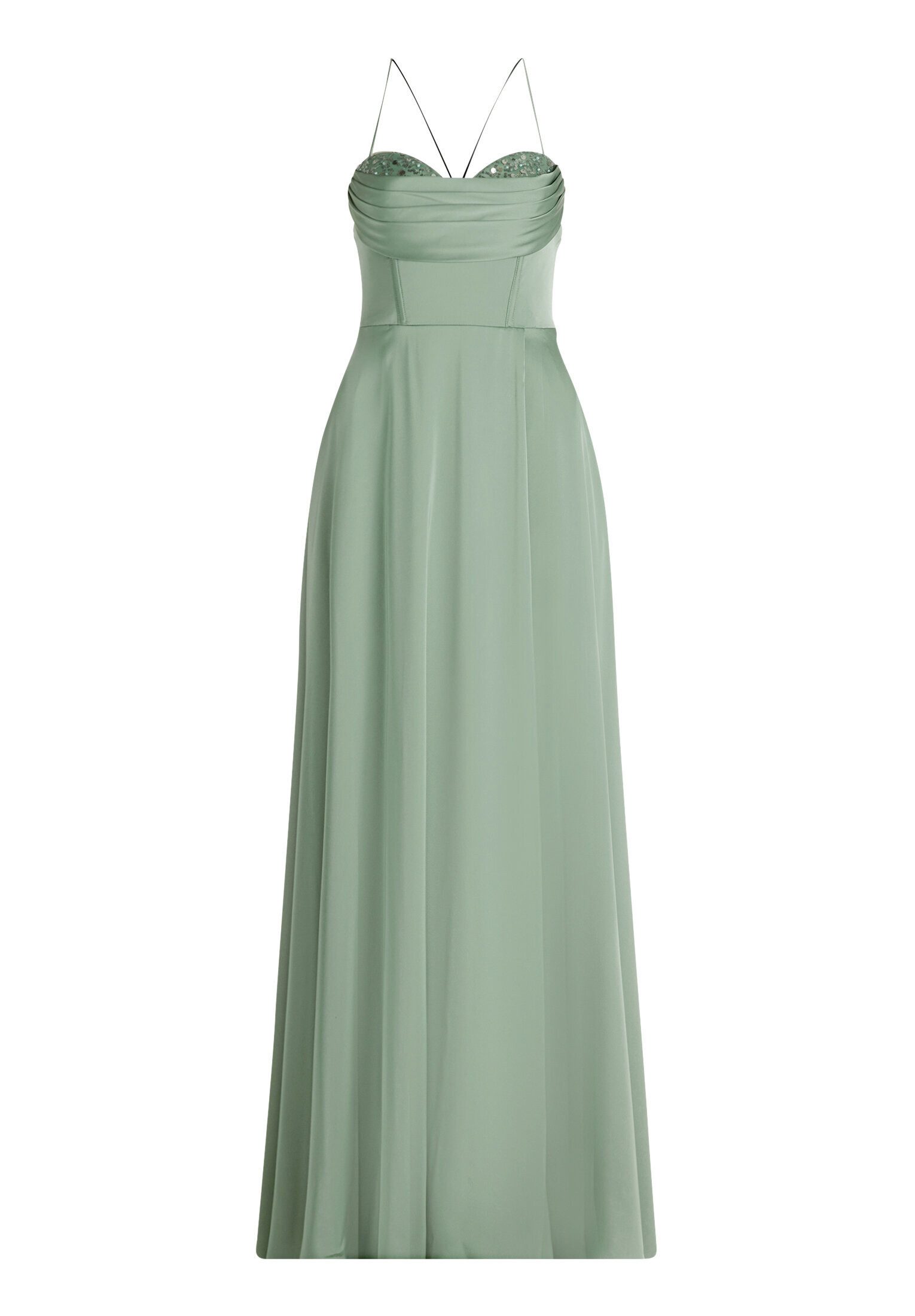 Vera Mont Abendkleid Damen mit Wasserfallausschnitt