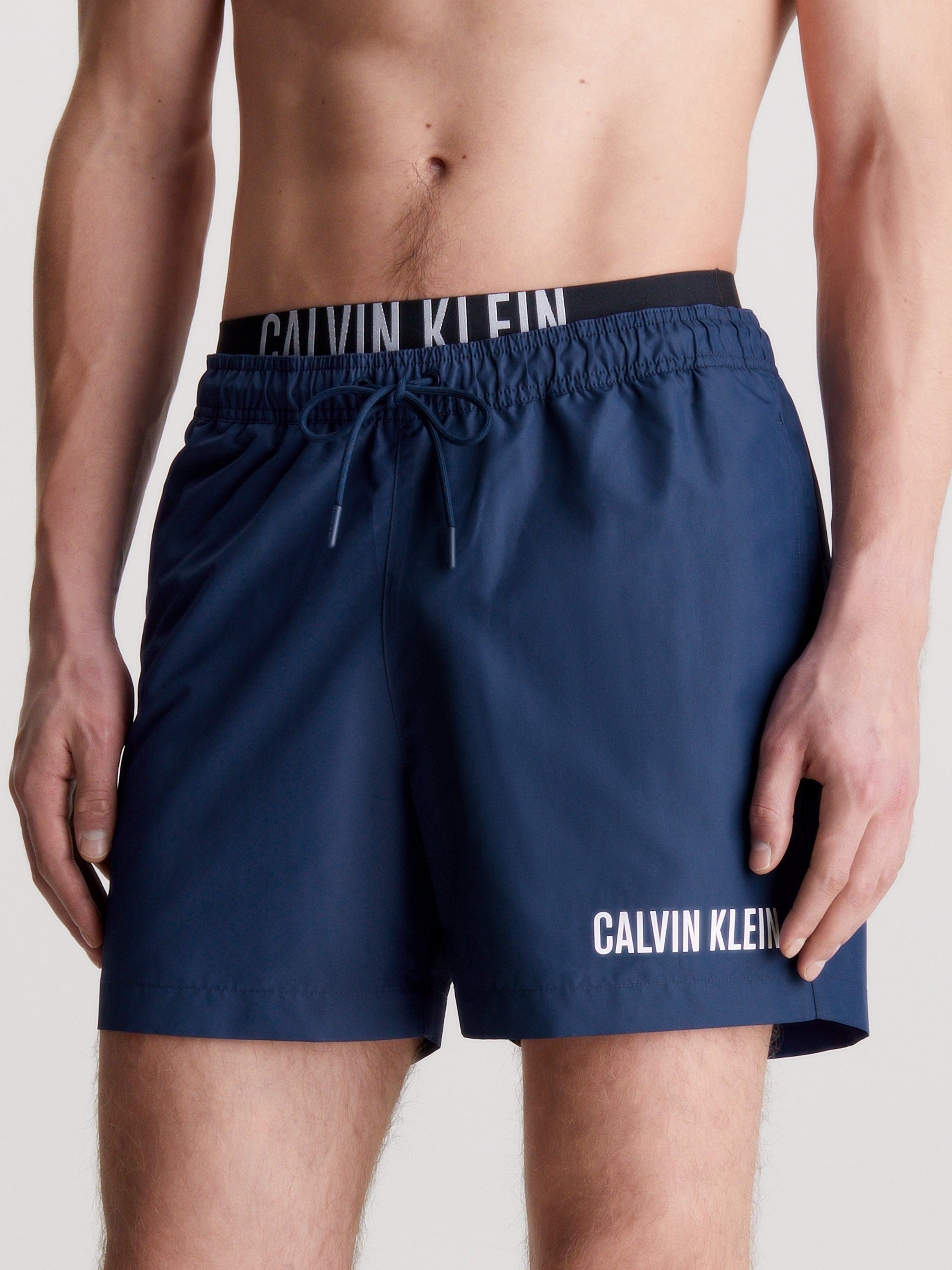 Calvin Klein Swimwear Badeshorts MEDIUM DOUBLE WB mit doppeltem Bund