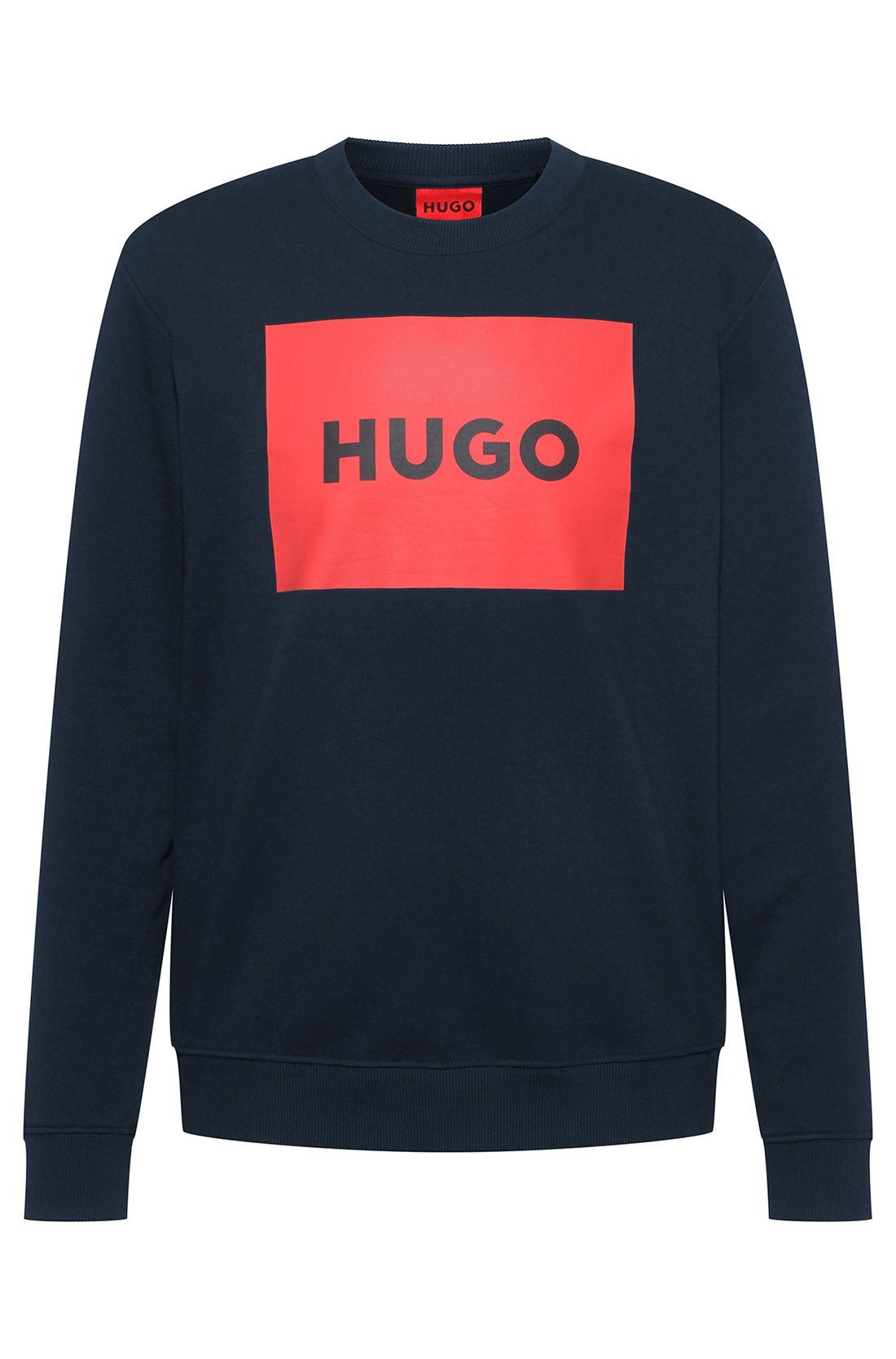 Sweatshirt, Herren Dunkelblau Rundhals Sweatshirt HUGO Duragol222, Sweater -
