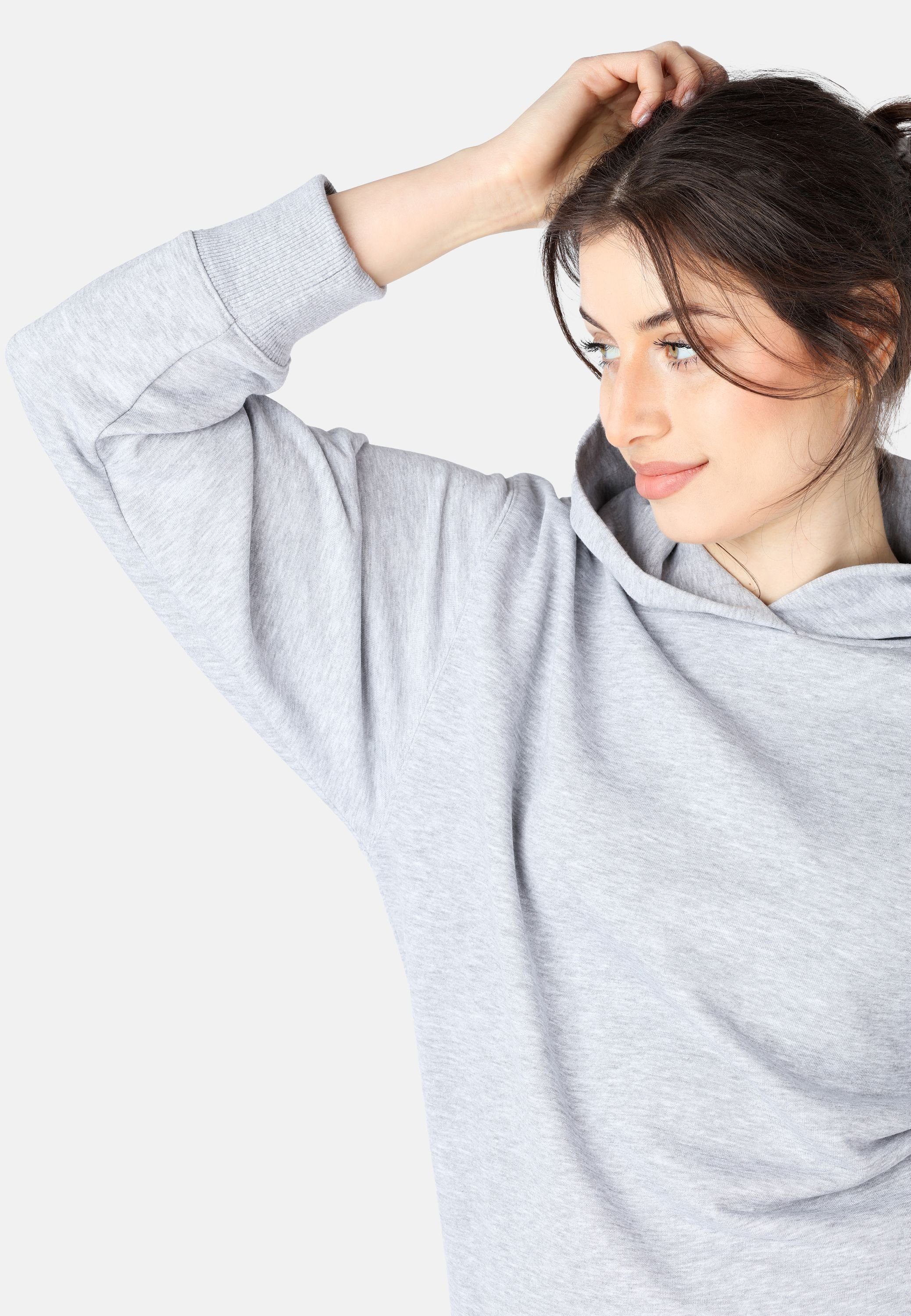 Bellivalini Kapuzensweatshirt Kapuzenpullover lang Damen Hoodie Sportanzug Oberteil Pullover BLV210