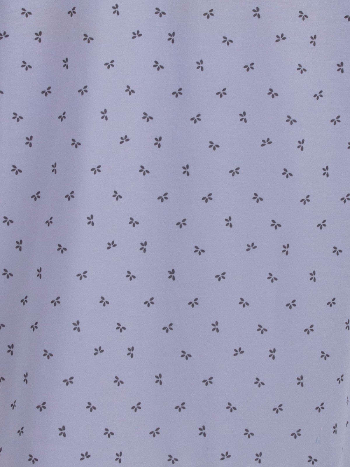 grau Nachthemd Langarm Uni Grafik - Lucky Nachthemd Brusttasche