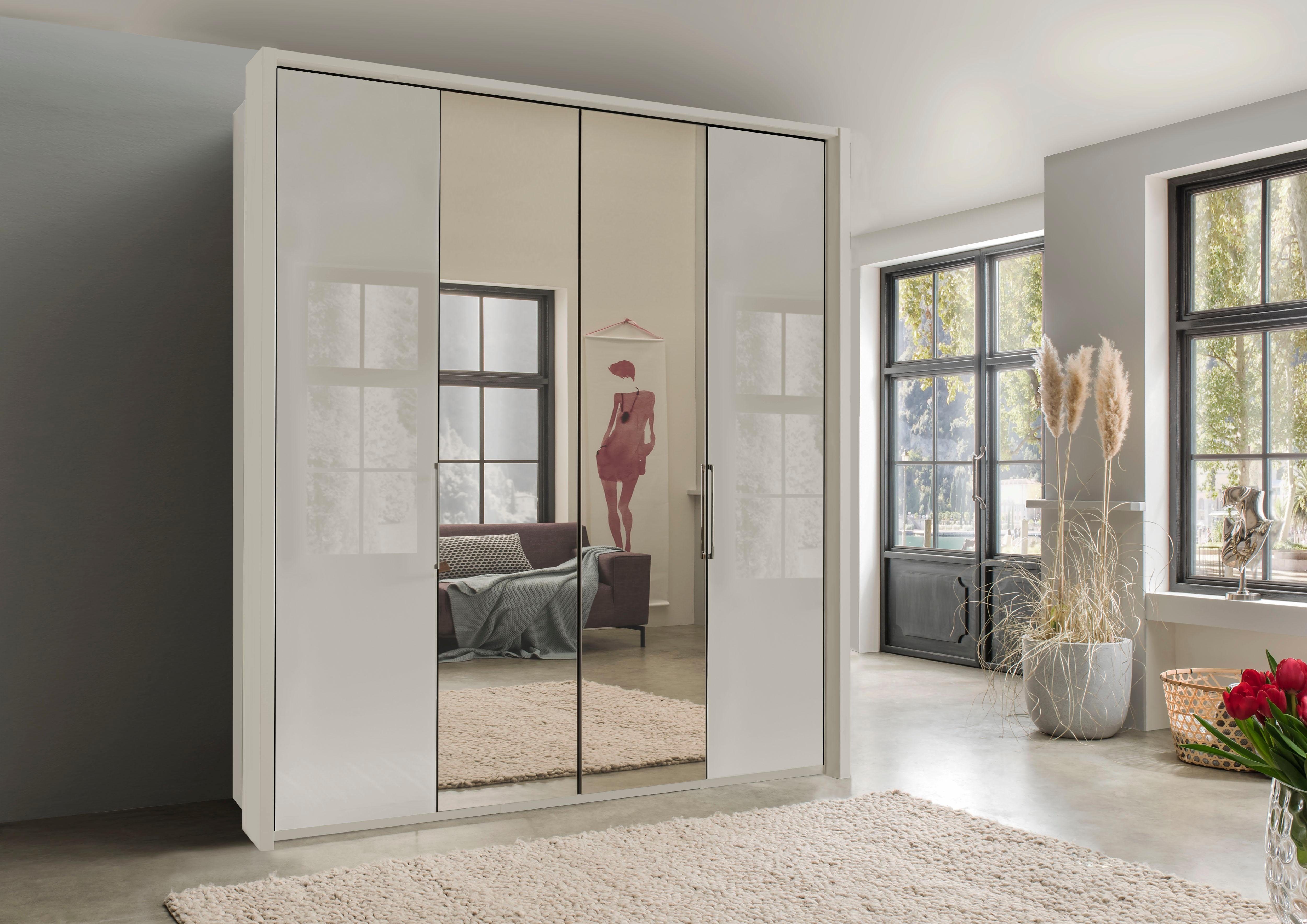 WIEMANN Kleiderschrank Kansas mit Spiegel und Glas