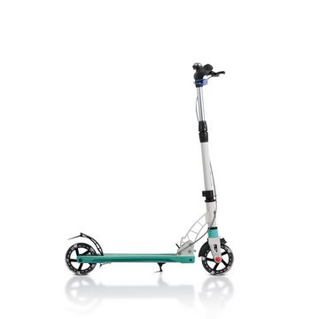 Byox Cityroller Kinderroller Cool klappbar, PU-Räder Klingel Handbremse LED-Licht ABEC-11
