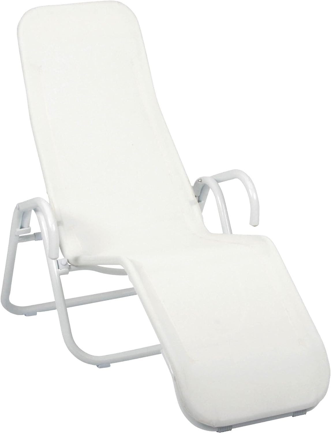 acamp Gartenliege Gesundheitsliege Calypso klappbar snow, Strandliege