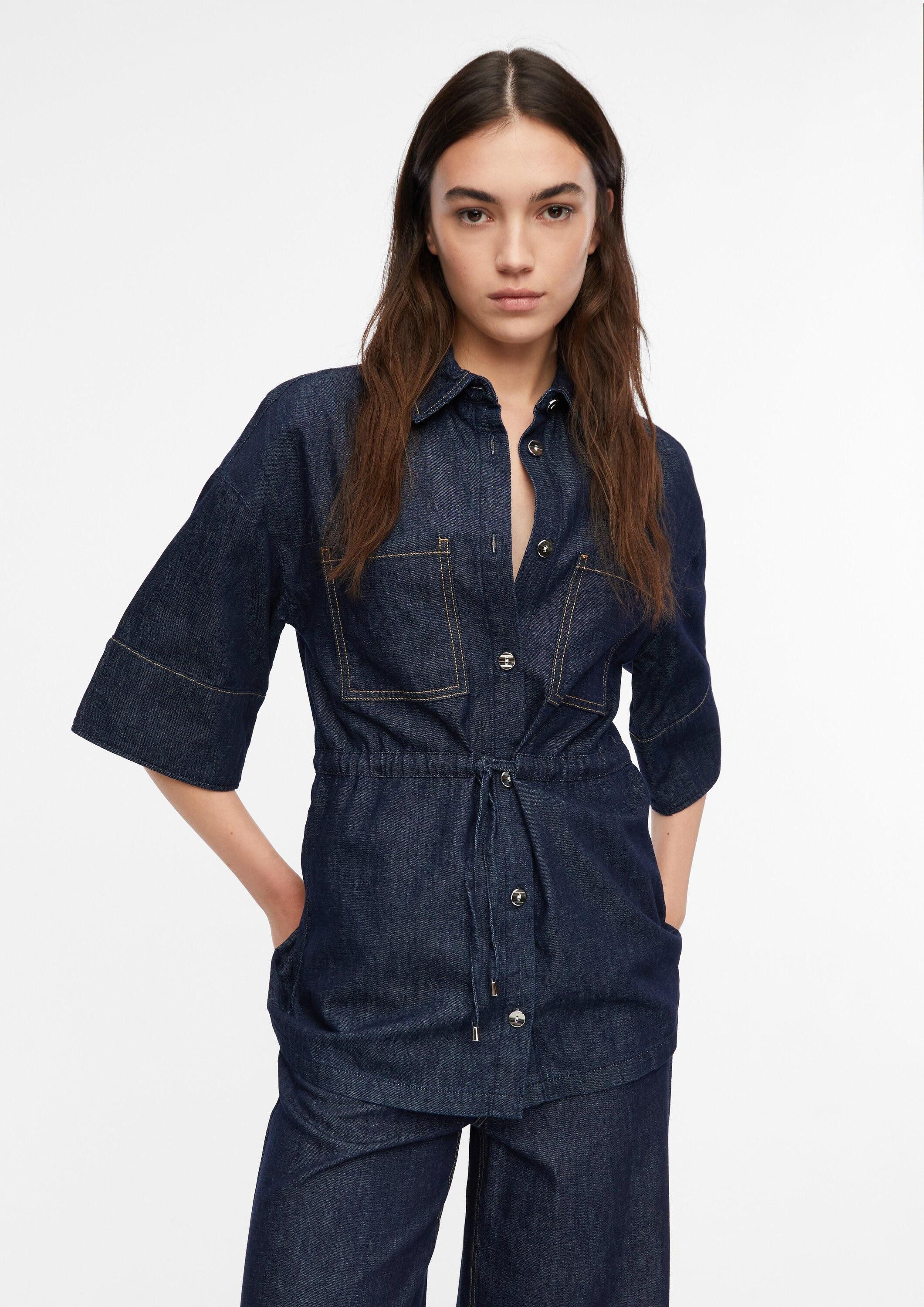 comma Kurzarmbluse Bluse Bluse