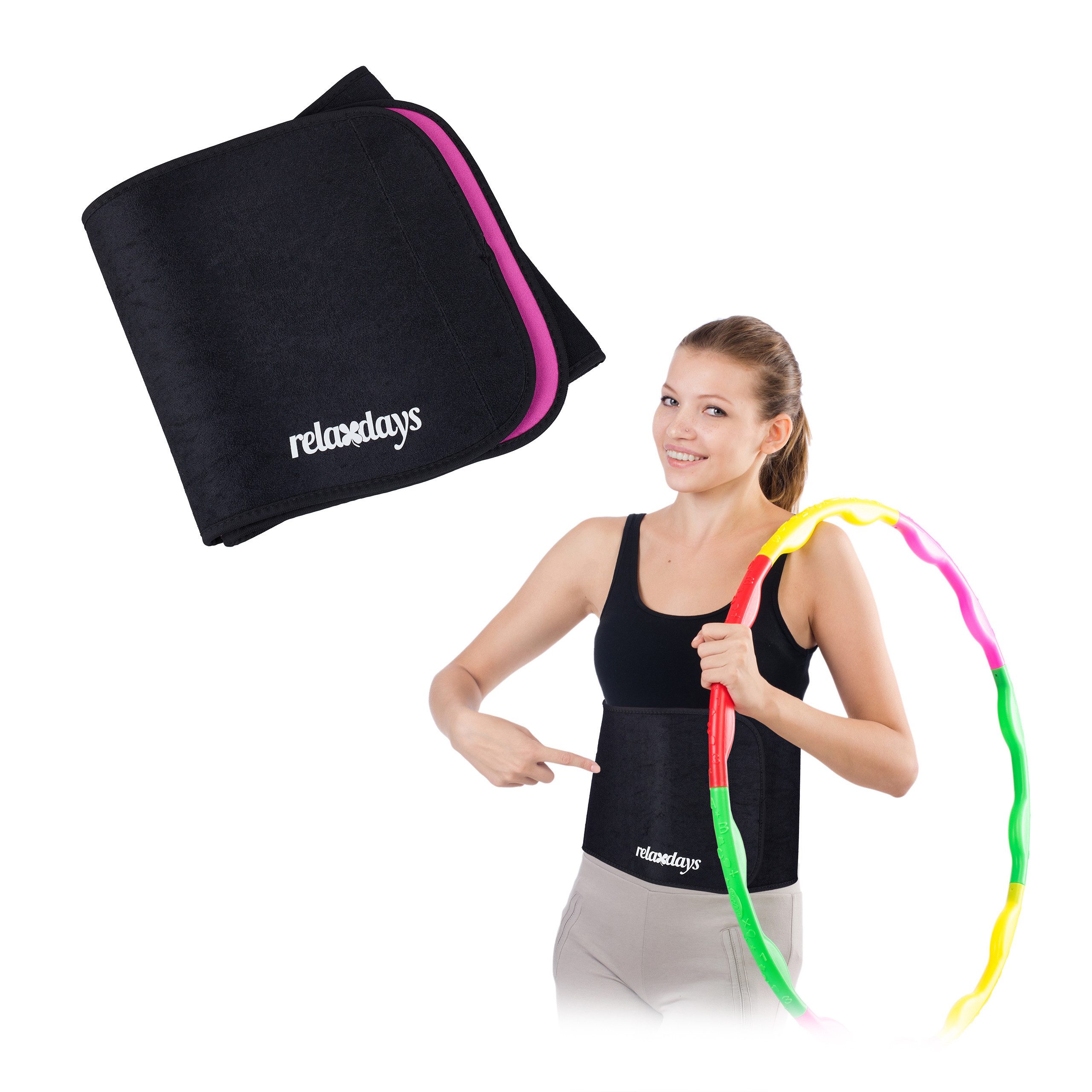 relaxdays Bauchweggürtel Hula Hoop M günstig online kaufen