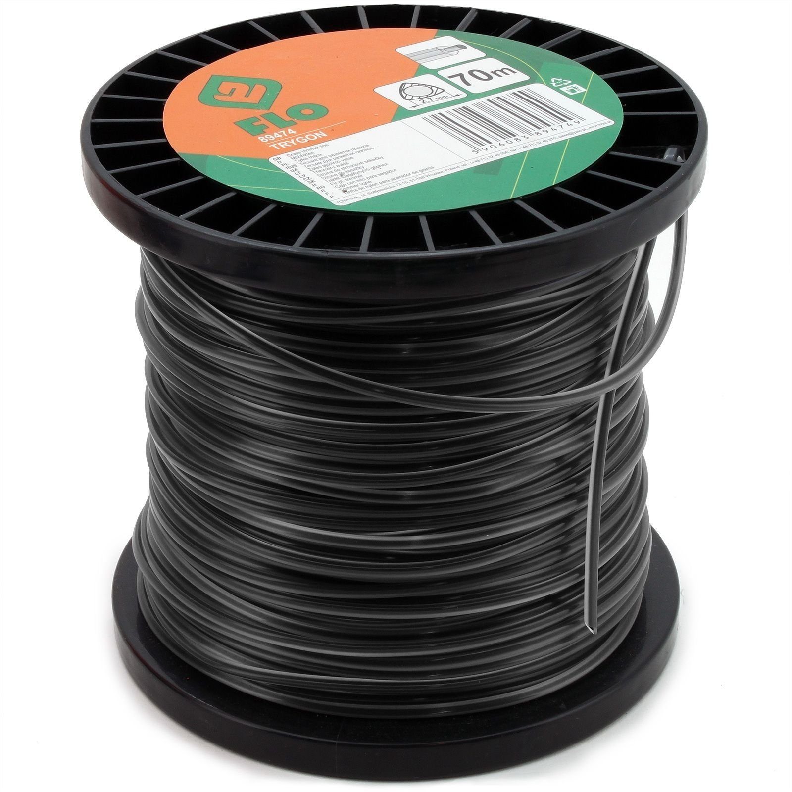 TOYA Trimmerfaden Mähfaden Trygon 2,7 mm x 70 m 89474, 2.70 mm Fadendurchmesser
