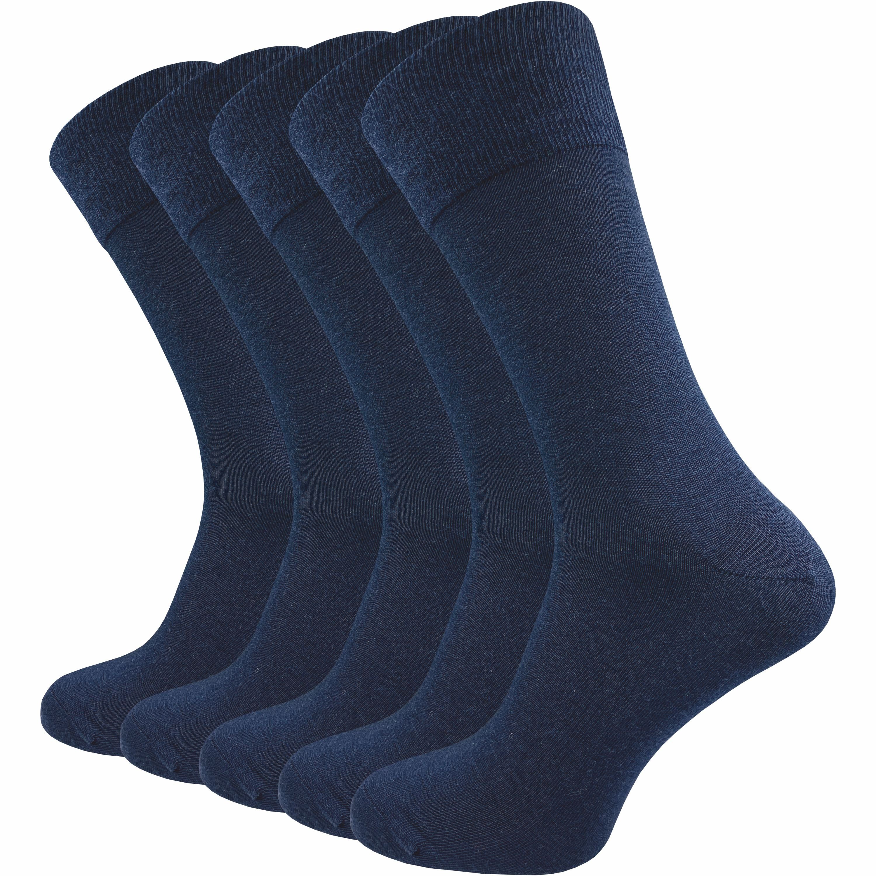 GAWILO Businesssocken für Herren aus 64% Schurwolle - Klimaregulierende Merino Socken (5 Paar) Socken aus Merino Wolle kühlen im Sommer und wärmen im Winter blau