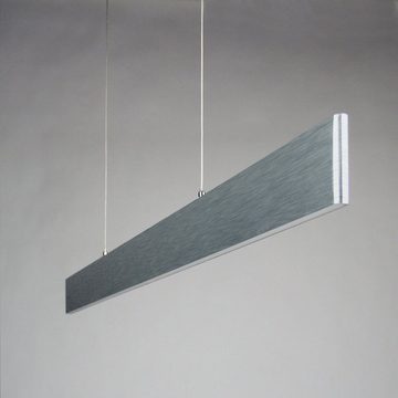 Licht-Trend Pendelleuchte Slim LED-Hängeleuchte 3040lm Up&Down dimmbar Alu-Matt, Warmweiß