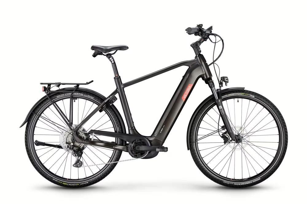 Victoria E-Bike VICTORIA Elektro-Trekkingrad "Manoc 4" (1), Diamant, 28", warm anthra