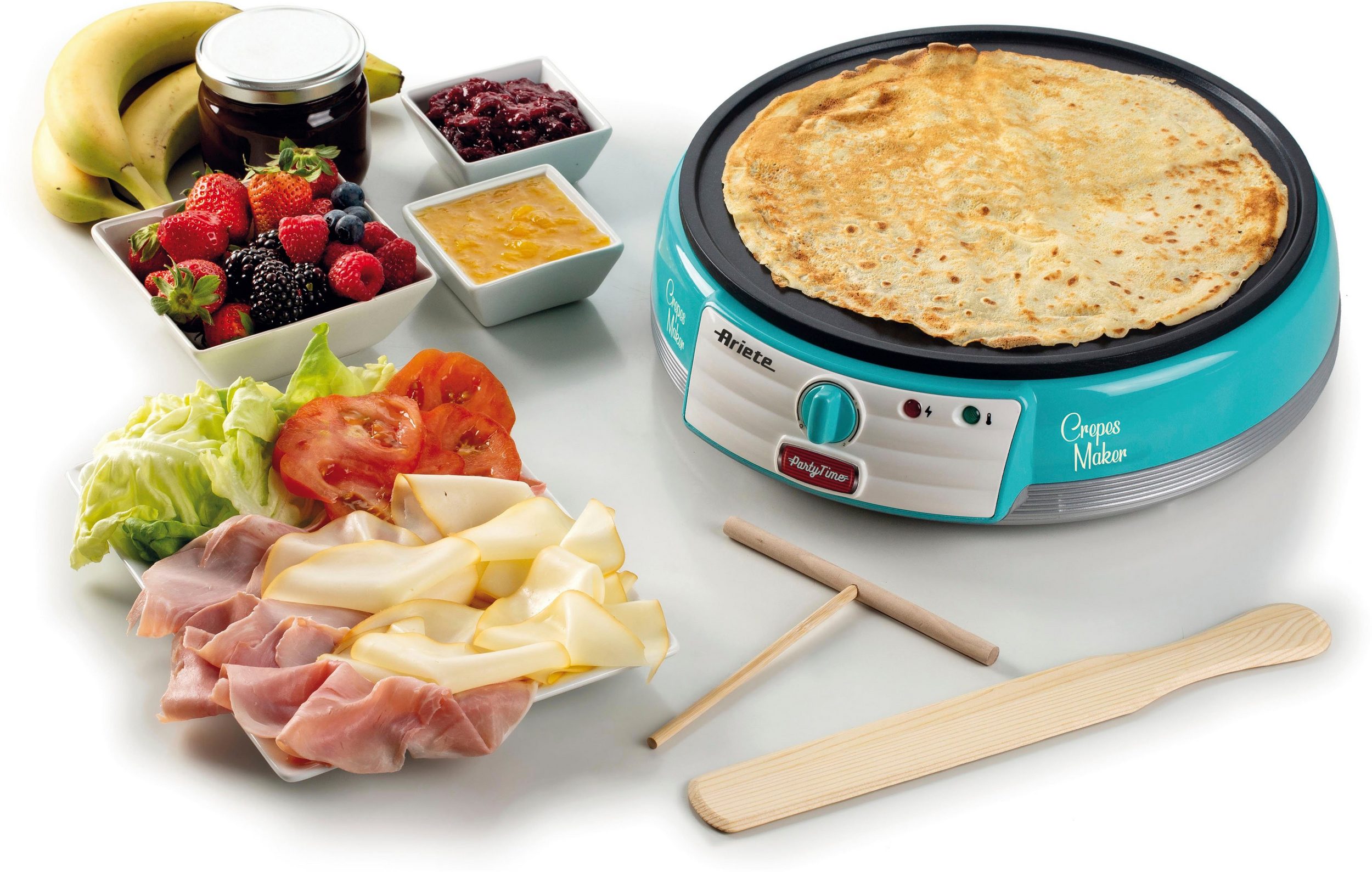 Ariete Crêpesmaker Party Time blau 202B, 1000 W