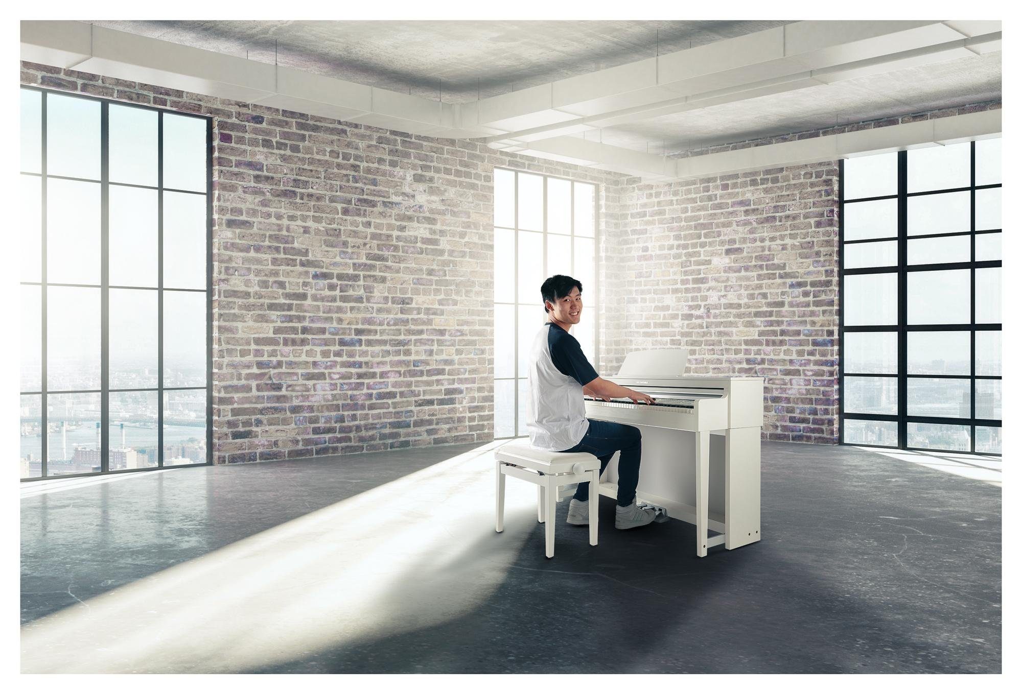 Classic Cantabile Digitalpiano DP-A 610 E-Piano - 88 Tasten mit Graded Hammer-Tastatur, 1200 Voices, USB MIDI, Bluetooth, Begleitautomatik, Aufnahmefunktion