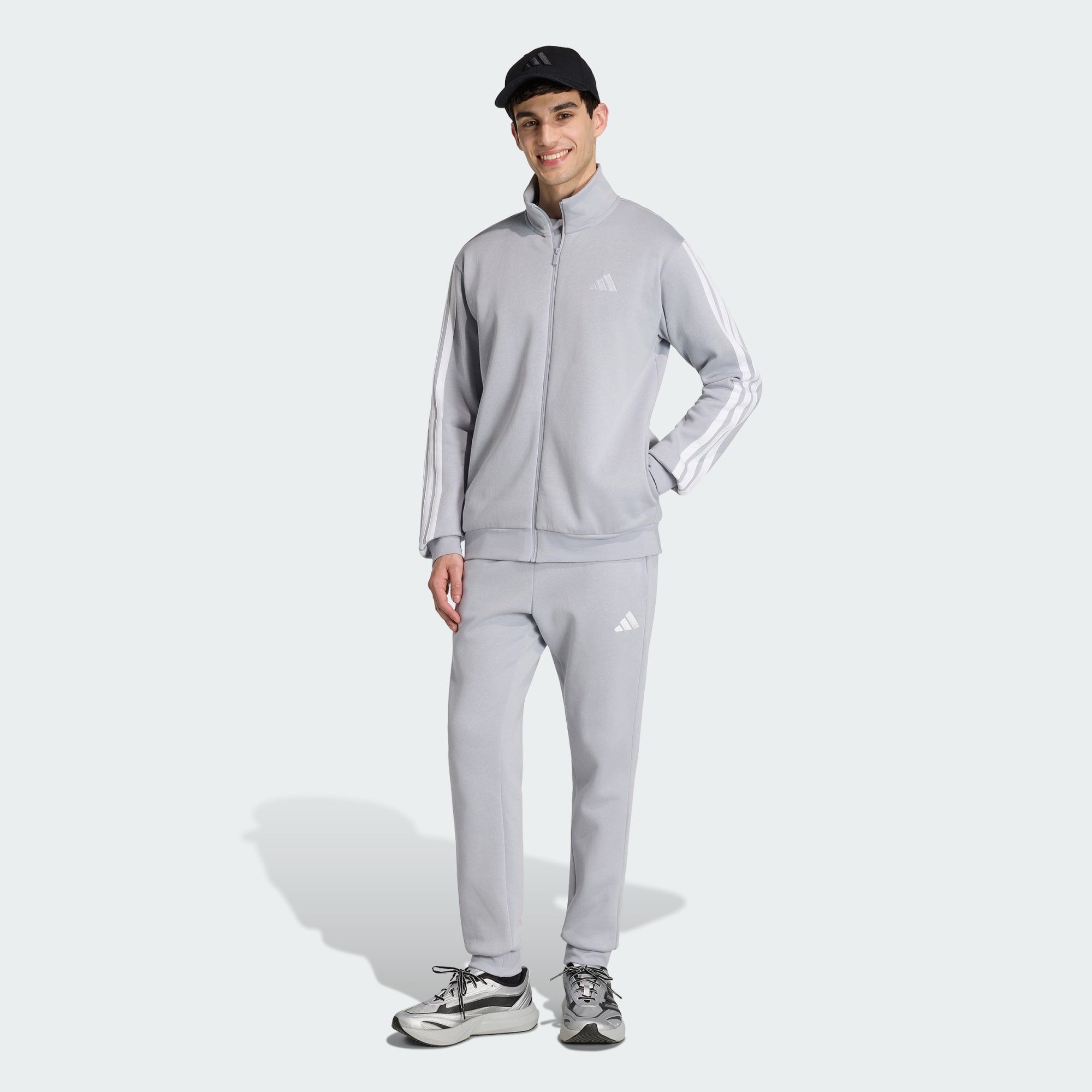adidas Sportswear Trainingsanzug 3-STREIFEN FLEECE TRAININGSANZUG (1-tlg) günstig online kaufen