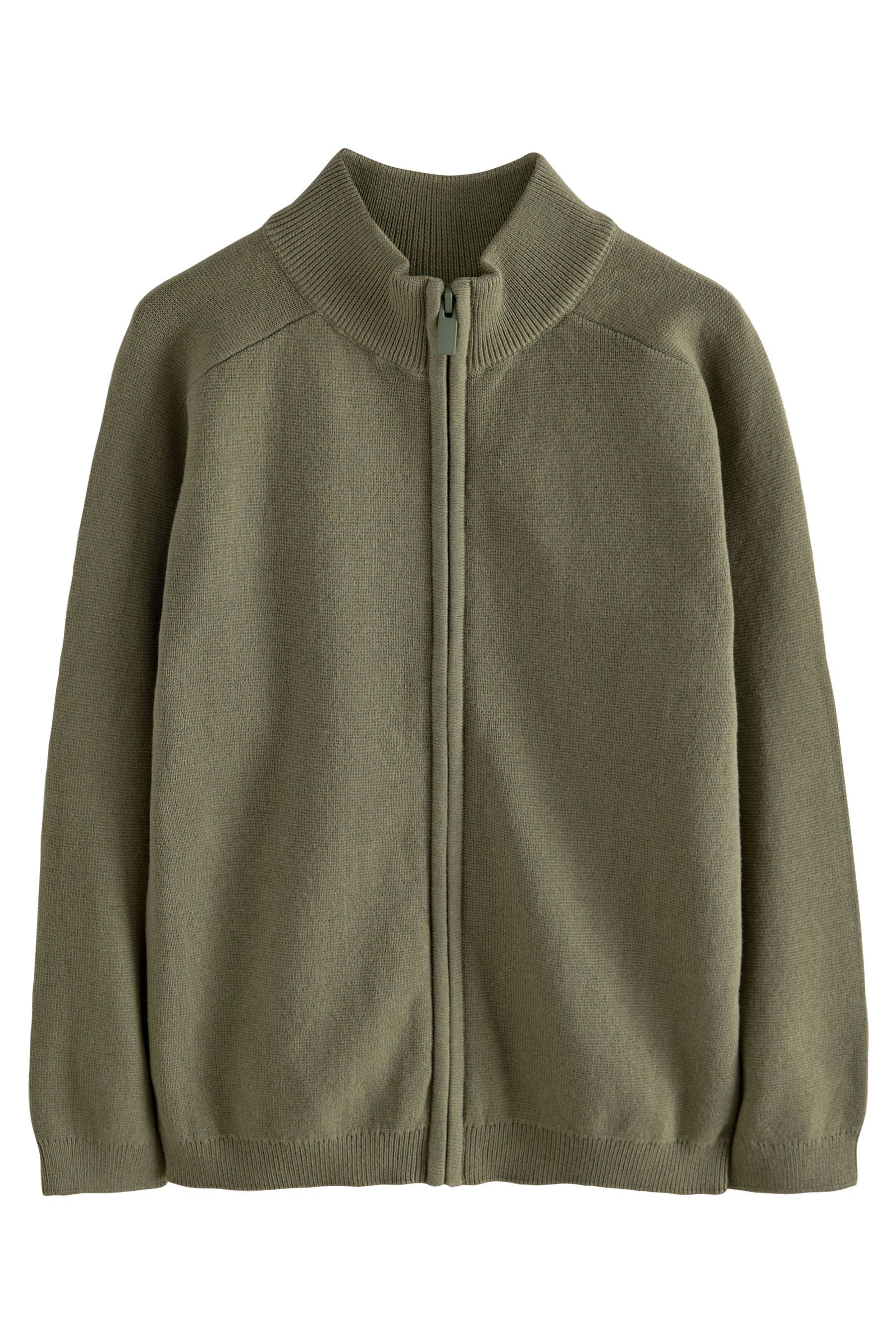 Strickjacke Strickjacke mit durchgehendem Reißverschluss