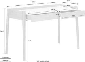 Woodman Schreibtisch Feldbach, im schlichten skandinavischen Design