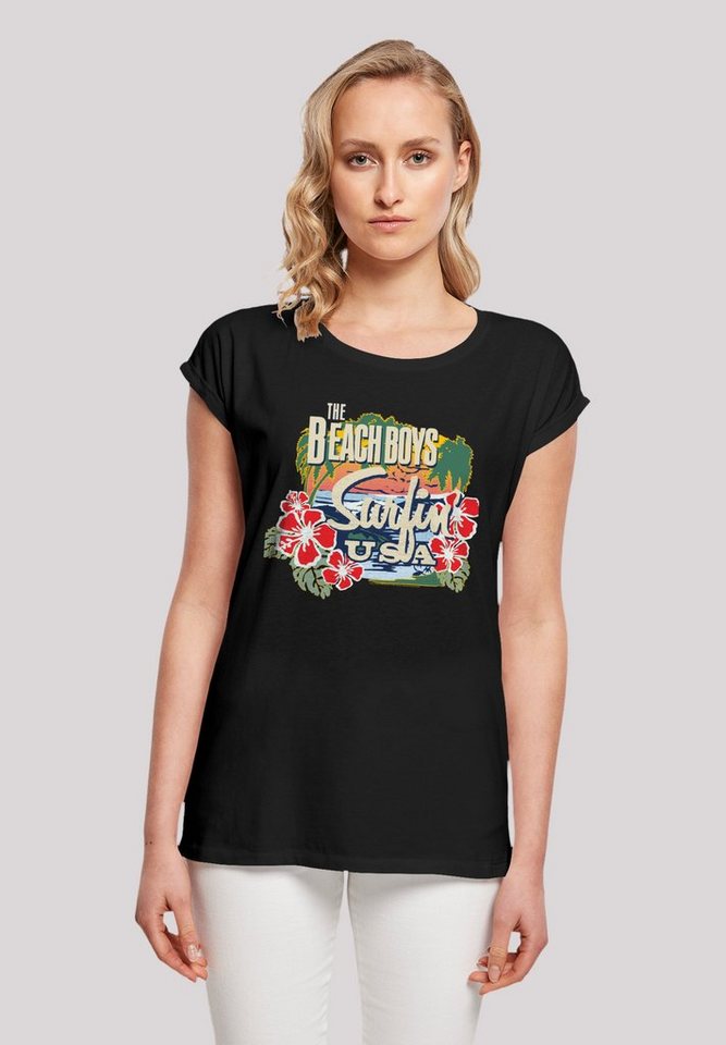 F4NT4STIC T-Shirt The Beach Boys Musik Band Tropical Premium Qualität, Sehr  weicher Baumwollstoff mit hohem Tragekomfort