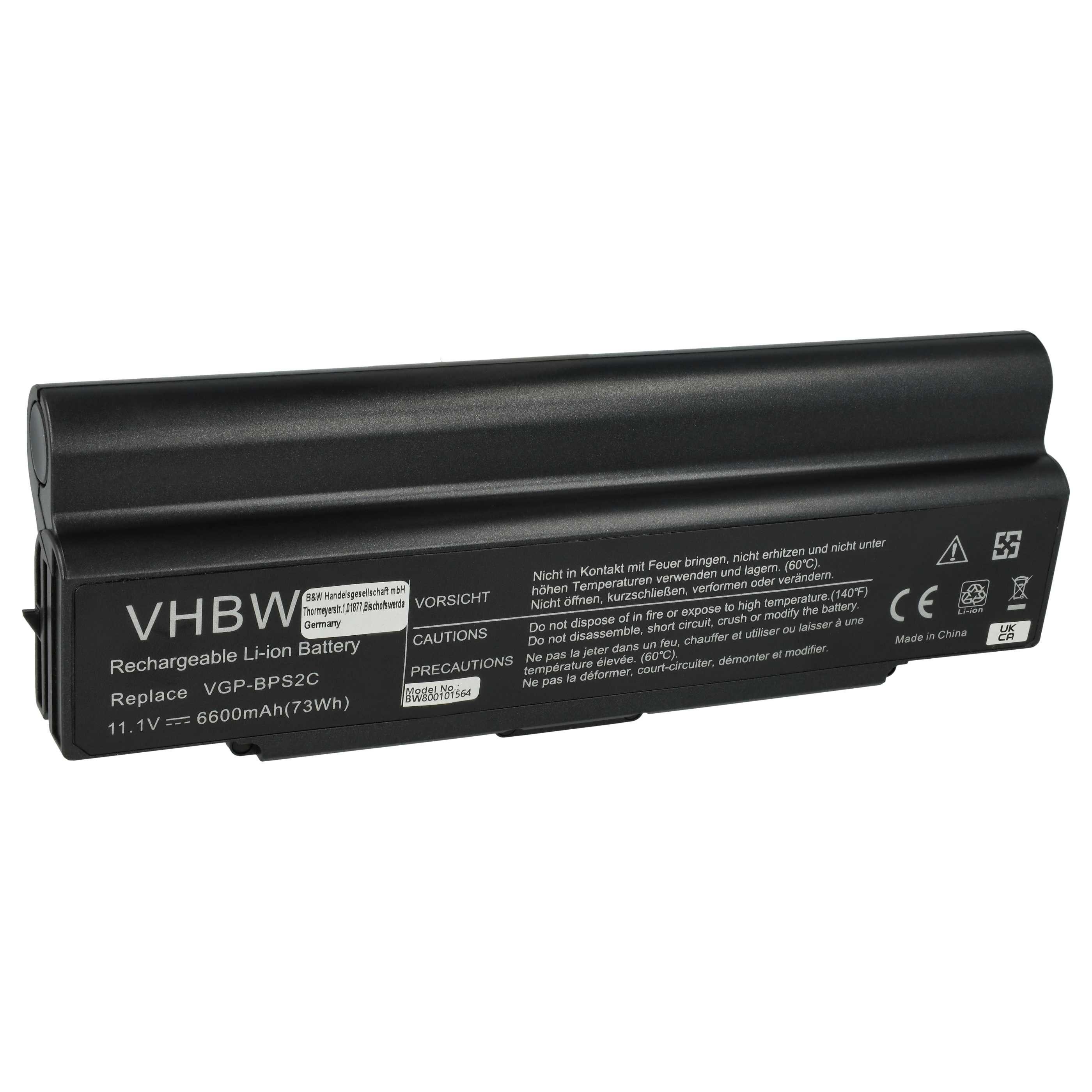 passend für Sony Vaio VGN-FJ90S, VGN-FJ90PS, VGN-FJ91S, VGN-FJ91PS, Laptop-Akku