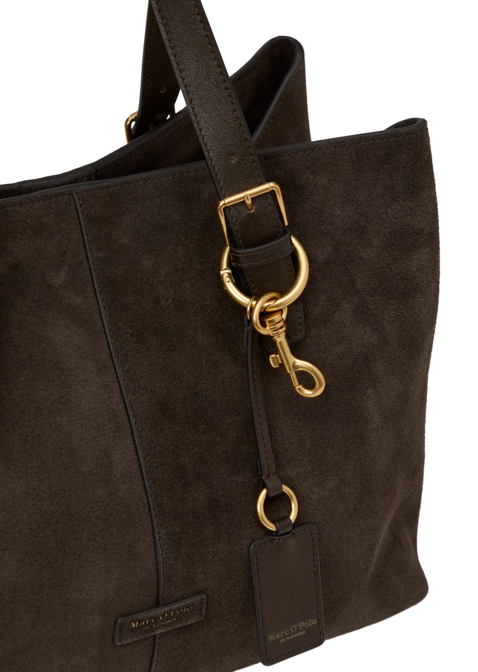 Marc O'Polo Shopper aus weichem Velours-Rindleder – Bild 3 von 5