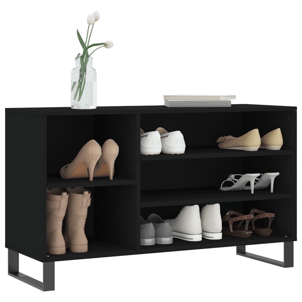 vidaXL Schuhregal Schuhregal Schwarz 102x36x60 cm günstig online kaufen