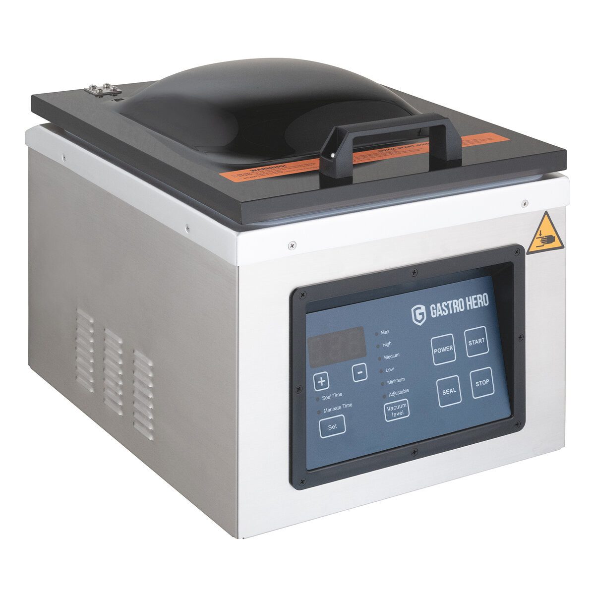 GastroHero Hand-Vakuumierer Kammer-Vakuumiergerät – 77 l/min – 300 mm Schweißnaht