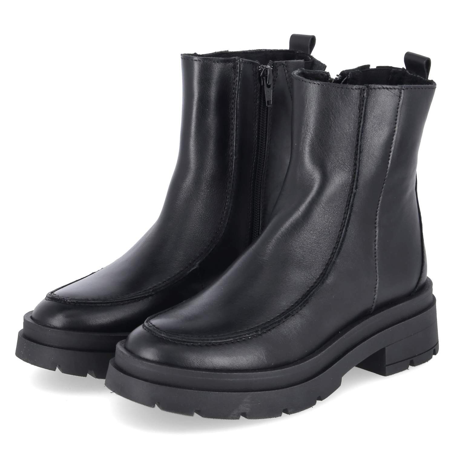 Fräulein Frida Fräulein Frida F-8560 Sauvage Black Damen Glattleder black Schlupfstiefel