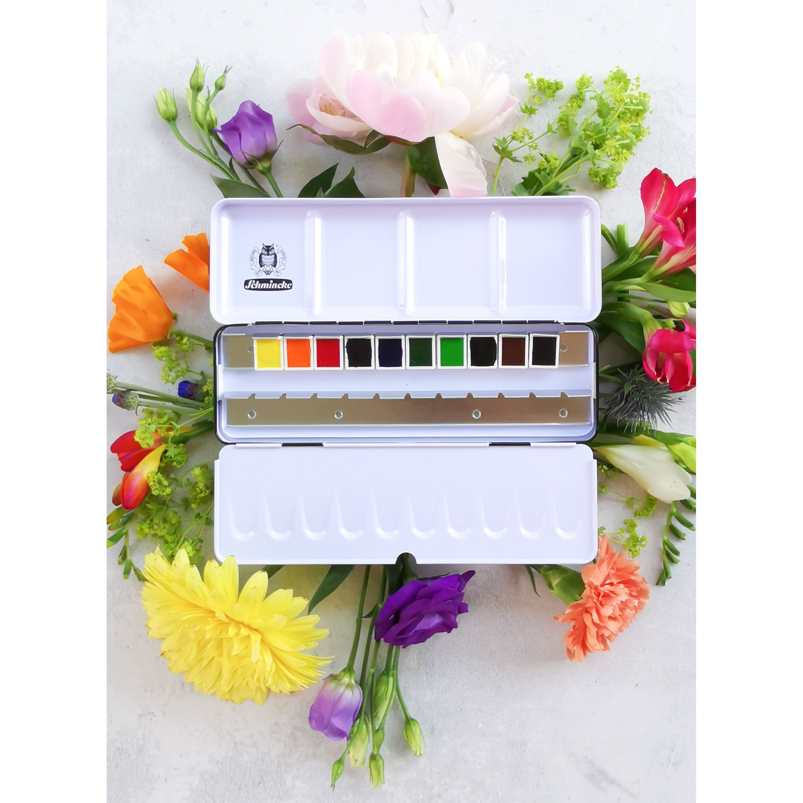 Schmincke Aquarellfarbe Horadam - Jungle Vibes - Aquarellkasten 10 halbe Näpfchen 74 866 097