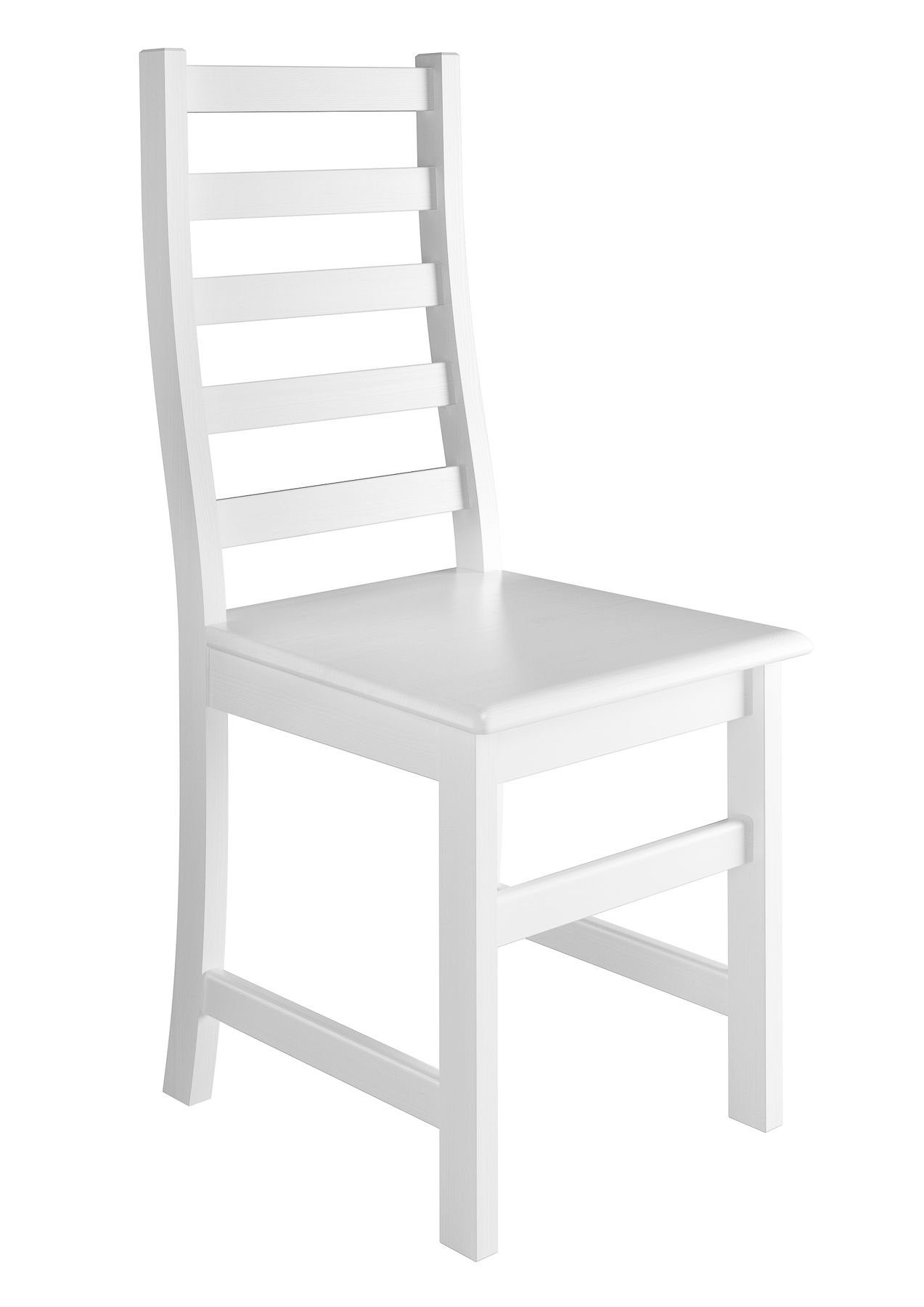 Esszimmerstuhl Weißer schlichter Stuhl Küchenstuhl Massivholzstuhl Esszimmerstuhl