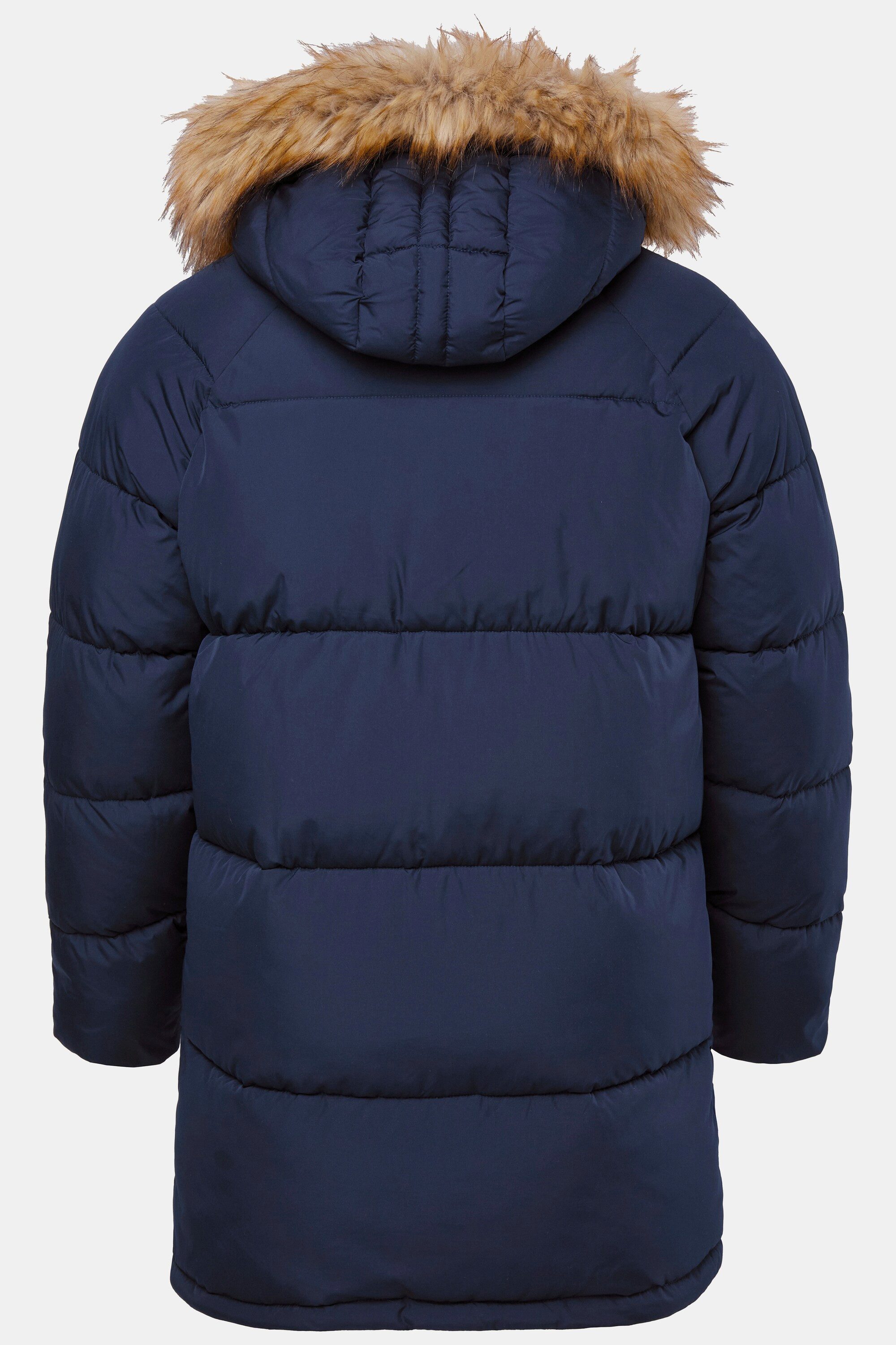JP1880 Parka Stepp-Parka Kapuze Kunstfellbesatz Badges – Bild 4 von 5