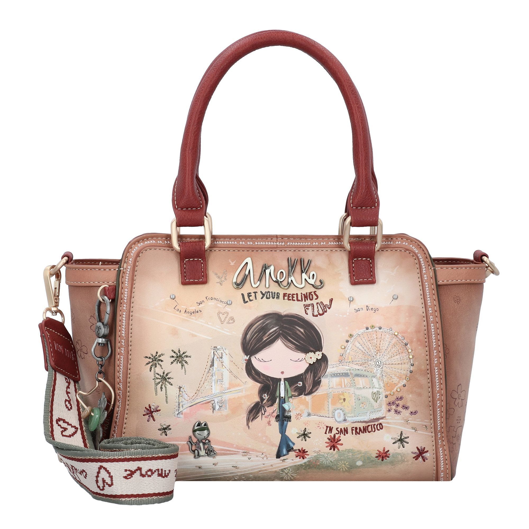 Anekke Henkeltasche Peace & Love, Polyurethan günstig online kaufen